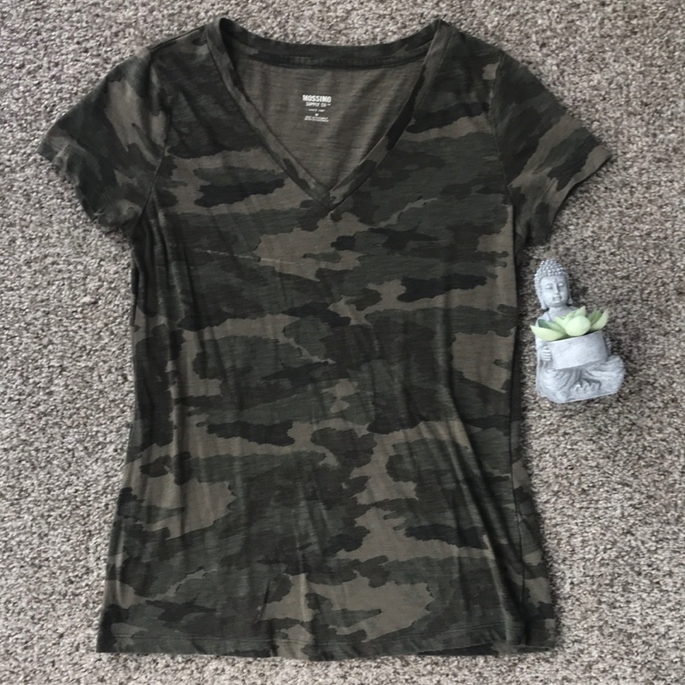 Target Brand: Mossimo Camo V-Neck Tee